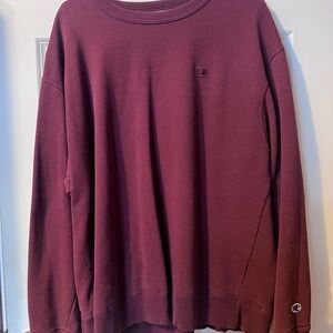 Champion Men's Burgundy Crewneck Sweater